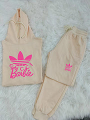Hooded pocket zipper fashion casual sports two-piece Autumn style suit