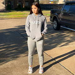 Printed sports suit two-piece set