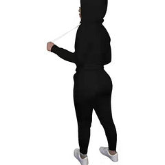 Embroidery Sportswear Slim Fit Fashion Casual Two-piece Set