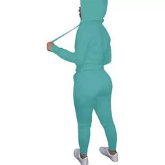 Embroidery Sportswear Slim Fit Fashion Casual Two-piece Set